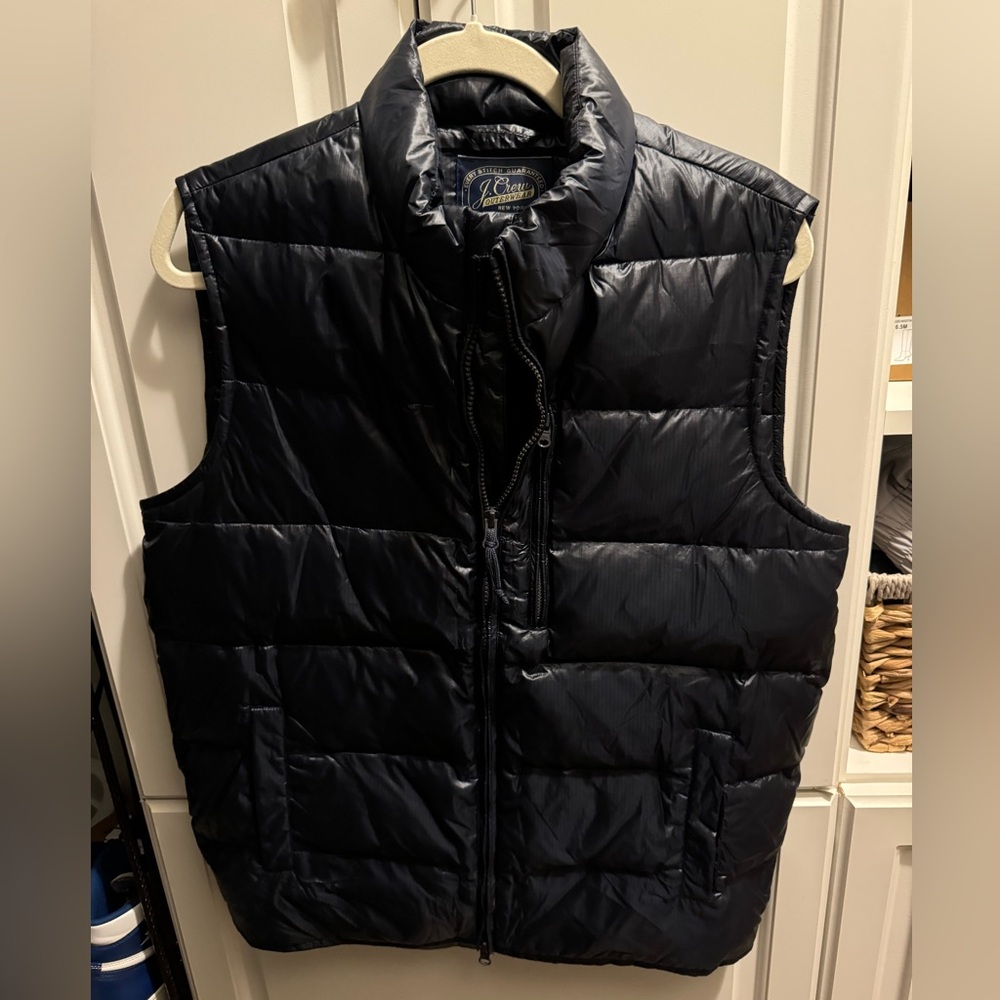 J. Crew - Navy Puffer Vest - size small